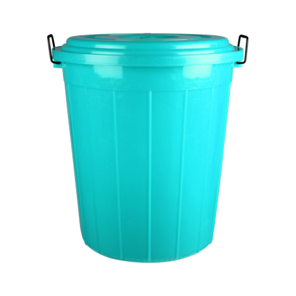 Plastic Drum With Lid (100 Ltr) (Green)